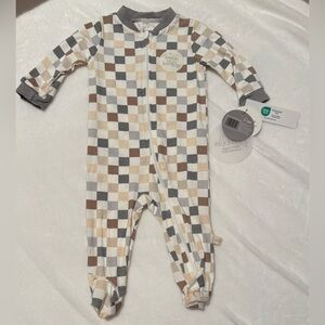 Milkberry Checkered Footie